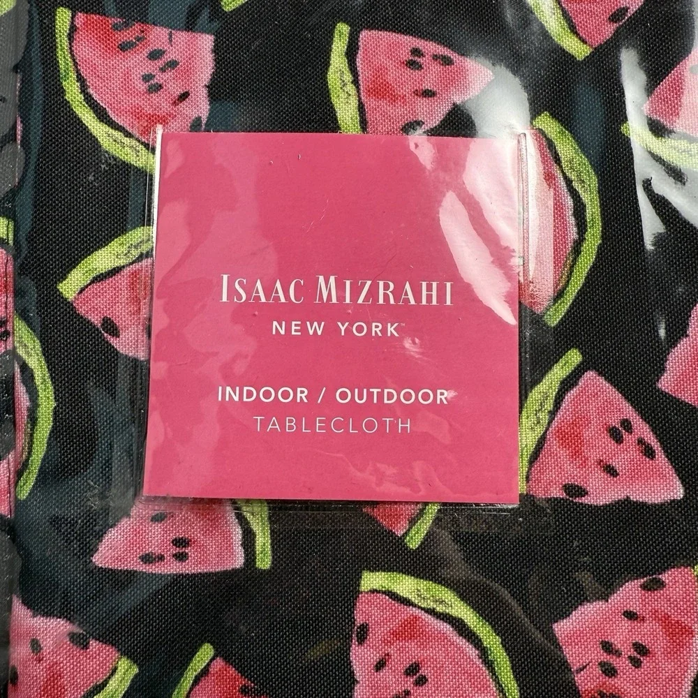 Isaac Mizrahi Watermelon Indoor Outdoor Tablecloth Oblong Summer